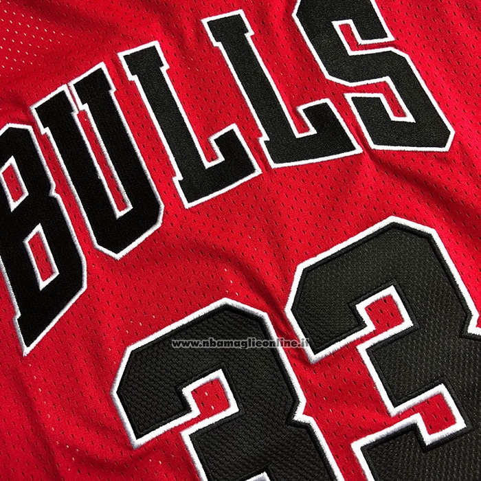 Maglia Chicago Bulls Scottie Pippen #33 Mitchell & Ness 1997-98 Rosso
